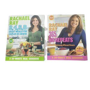 Rachael Ray Cookbooks Great Meals for Couples or Crowds & 365 No Repeats 2 Books